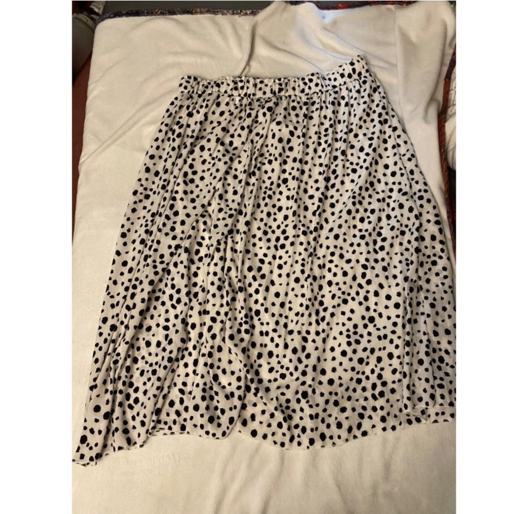 Dalmation Dot Maxi Skirt - shein curve